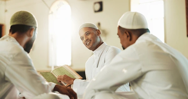 muslim men quran mosque learning reading 600nw 2611050773